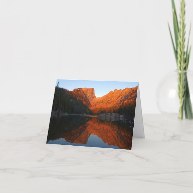 Sunrise at Dream Lake III Card (Front)