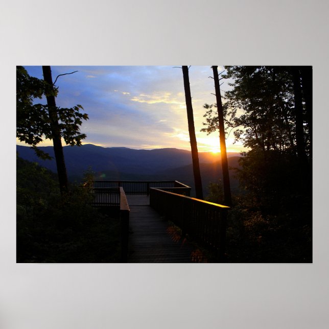 Sunrise at Fort Mountain State Park, GA Poster (Front)