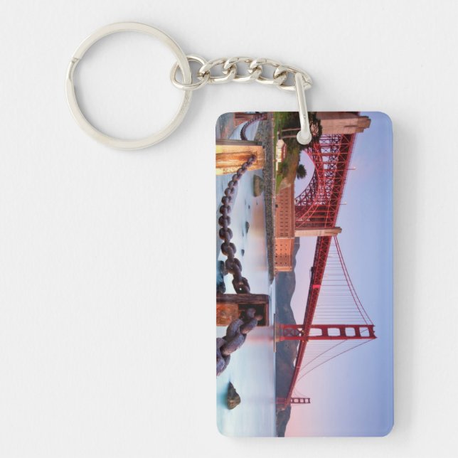 Sunrise At Fort Point Key Ring (Front)