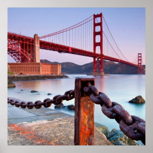 Sunrise At Fort Point Poster