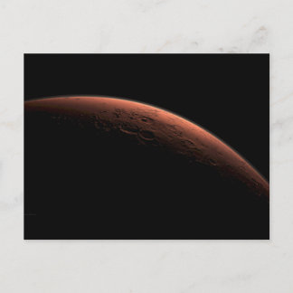 Sunrise at Gale Crater Planet Mars Postcard