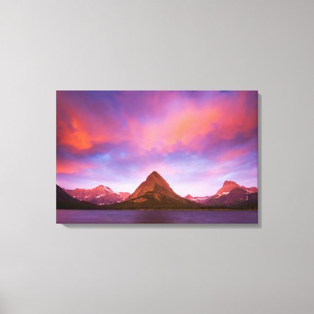 Sunrise at Glacier Canvas Print (Front)