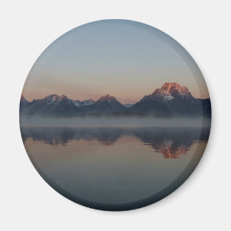 Sunrise at Jackson Dam Grand Teton National Park Magnet