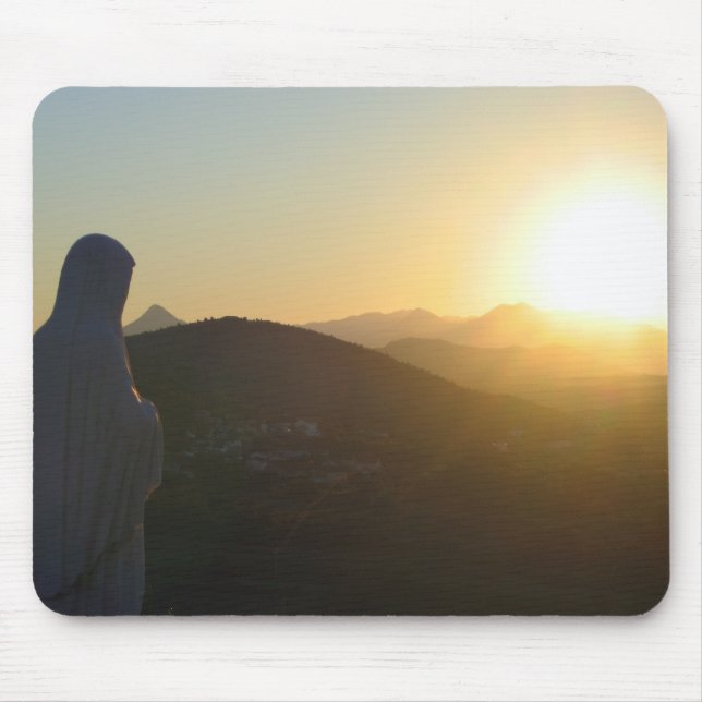 sunrise at Medjugorje Mouse Pad (Front)