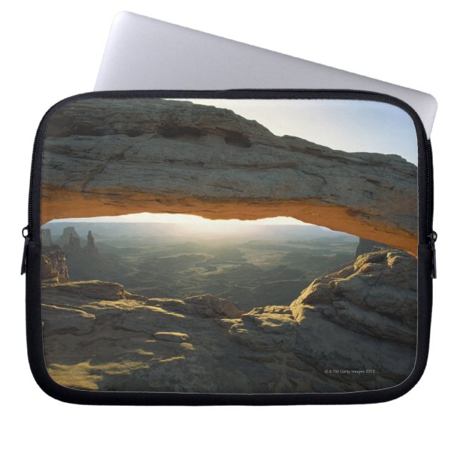 Sunrise at Mesa Arch Laptop Sleeve (Front)