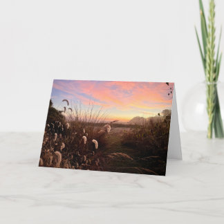 Sunrise at Midewin National Tallgrass Prairie Card