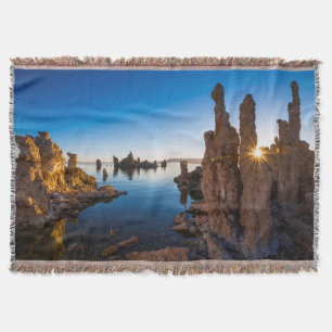 Sunrise at Mono lake, California Throw Blanket