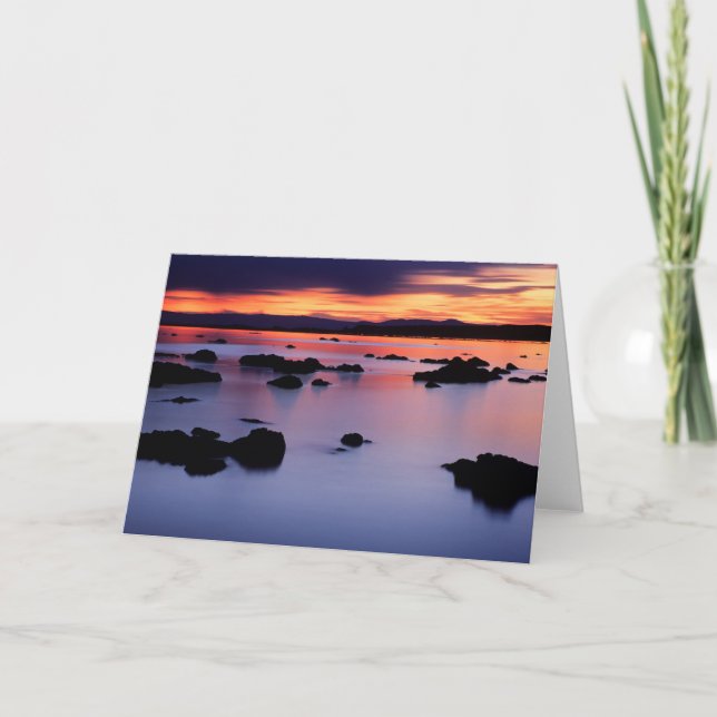 Sunrise at Mono Lake's Black Point Card (Front)