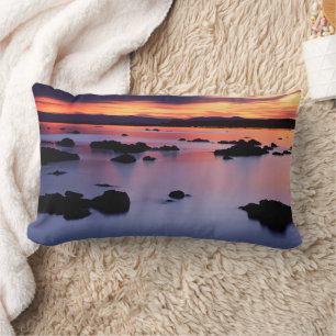 Sunrise at Mono Lake's Black Point Lumbar Cushion
