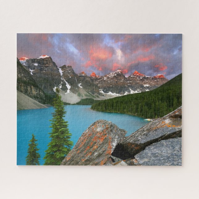 Sunrise at Moraine Lake in Banff National Park Jigsaw Puzzle (Horizontal)