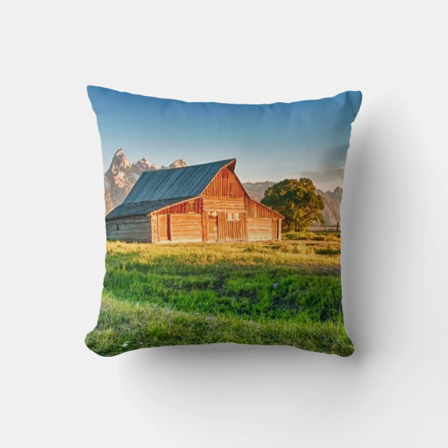 Sunrise at Moulton Barn Cushion (Front)