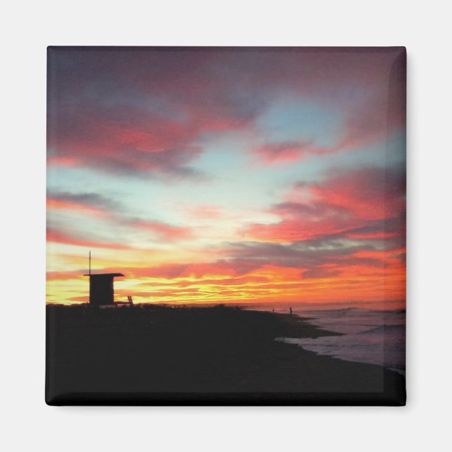 Sunrise at Newport Beach, CA Magnet (Front)