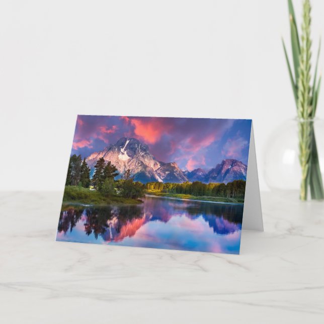 Sunrise at Oxbow Bend Card (Front)