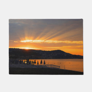 Sunrise At Promenade des Anglais Doormat