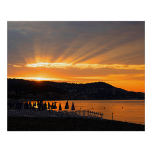 Sunrise At Promenade des Anglais Poster