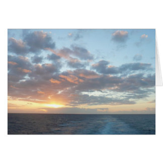 Sunrise at Sea I Pastel Seascape