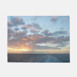 Sunrise at Sea I Pastel Seascape Doormat