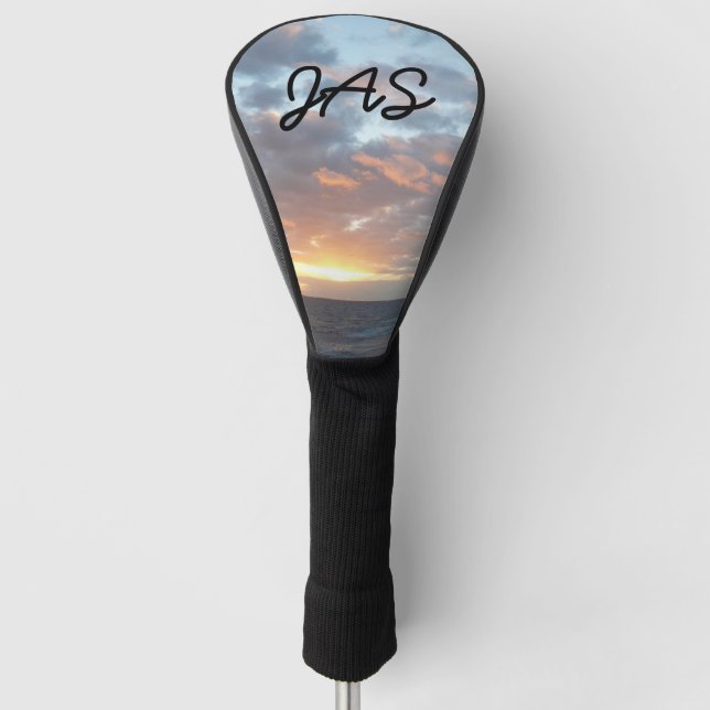 Sunrise at Sea I Pastel Seascape Golf Head Cover (Front)