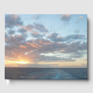 Sunrise at Sea I Pastel Seascape Guest Book