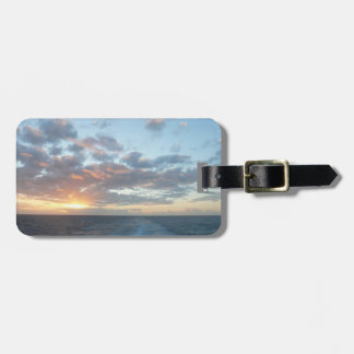 Sunrise at Sea I Pastel Seascape Luggage Tag