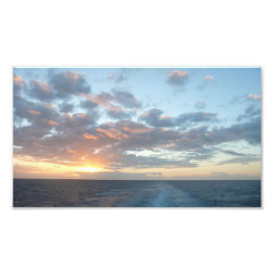 Sunrise at Sea I Pastel Seascape Photo Print