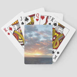 Sunrise at Sea I Pastel Seascape Playing Cards