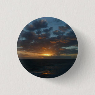 Sunrise at Sea II Ocean Seascape 3 Cm Round Badge