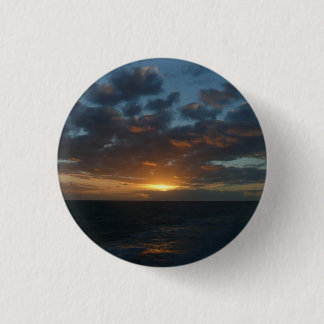 Sunrise at Sea II Ocean Seascape 3 Cm Round Badge
