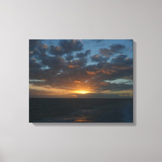 Sunrise at Sea II Ocean Seascape Canvas Print (Front)