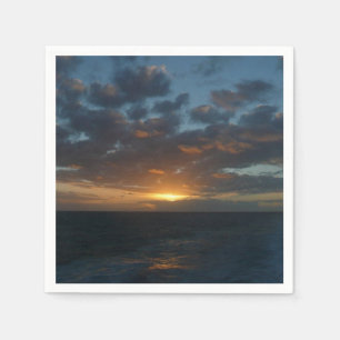 Sunrise at Sea II Ocean Seascape Napkin