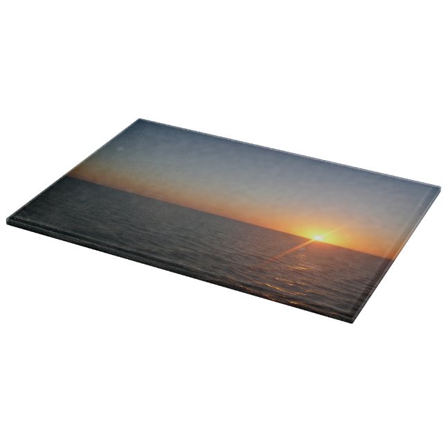 Sunrise at Sea III Ocean Horizon Seascape Cutting Board (Corner)