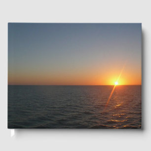 Sunrise at Sea III Ocean Horizon Seascape Guest Book