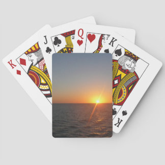 Sunrise at Sea III Ocean Horizon Seascape Playing Cards