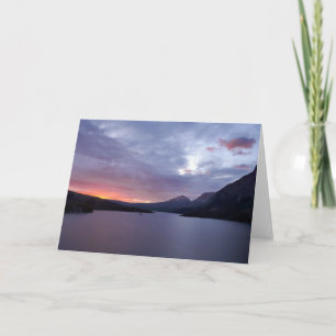 Sunrise at St. Mary Lake Card