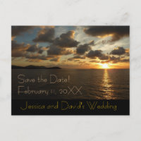 Sunrise at St. Thomas Save the Date Postcard
