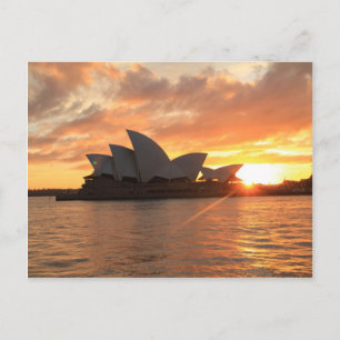 Sunrise at Sydney Opera House Postcard