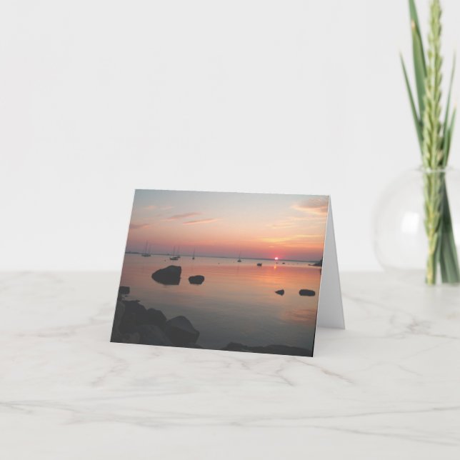 Sunrise at the Bay Card (Front)