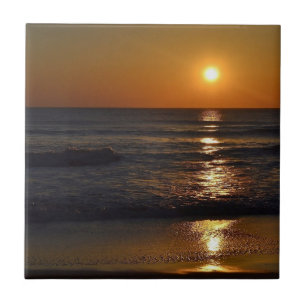 Sunrise at the Beach by Shirley Taylor Tile