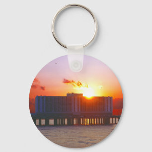 Sunrise At The Flagship Hotel Keychains