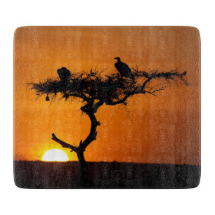 Sunrise at the Masai Mara, Kenya Cutting Board
