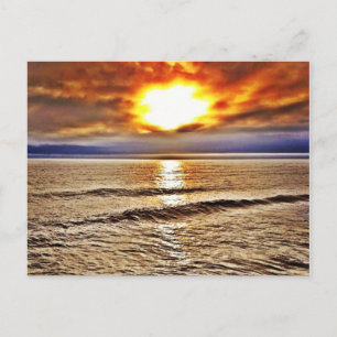 Sunrise at the OBX of North Carolina  ocean Postcard