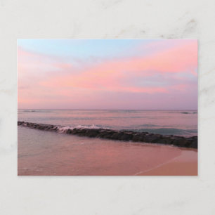 Sunrise at Waikiki Beach Postcard