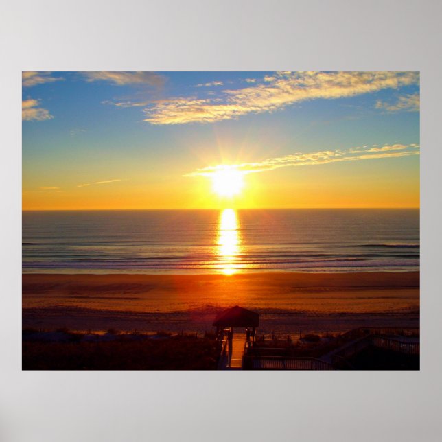 Sunrise at Wrightsville Beach Poster (Front)