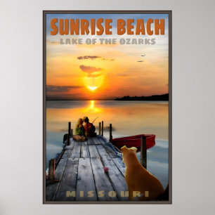 Sunrise Beach Lake of the Ozarks Missouri Travel Poster