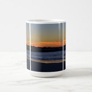 Sunrise Beach Scene Triptych Mug