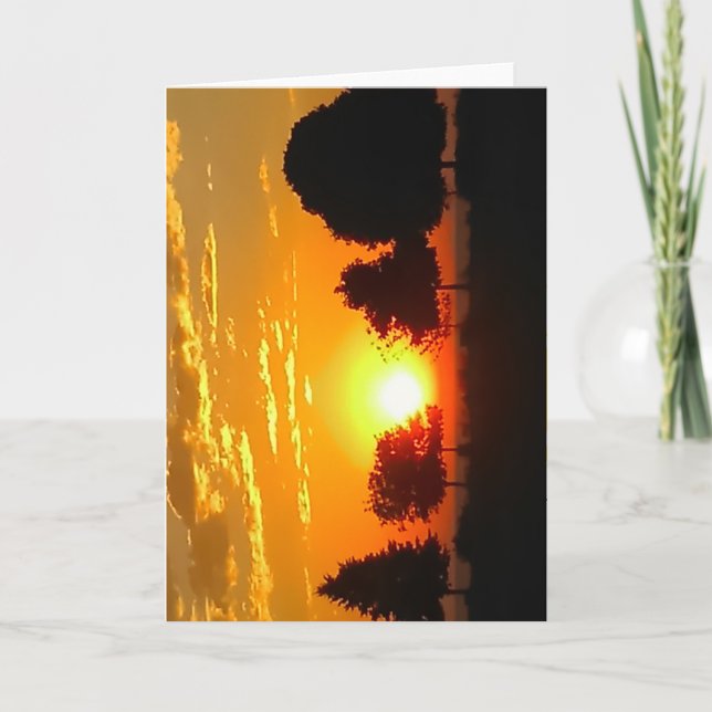 Sunrise blank greeting card (Front)
