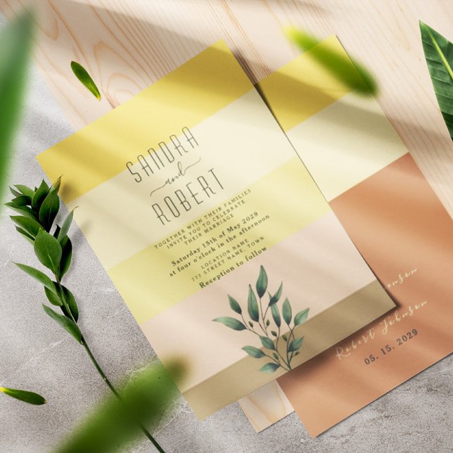 Sunrise Boho Terracotta Wedding Invitation (Creator Uploaded)