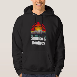 Sunrise Bonfires Camper Tropical Camp Sunny Hiker Hoodie