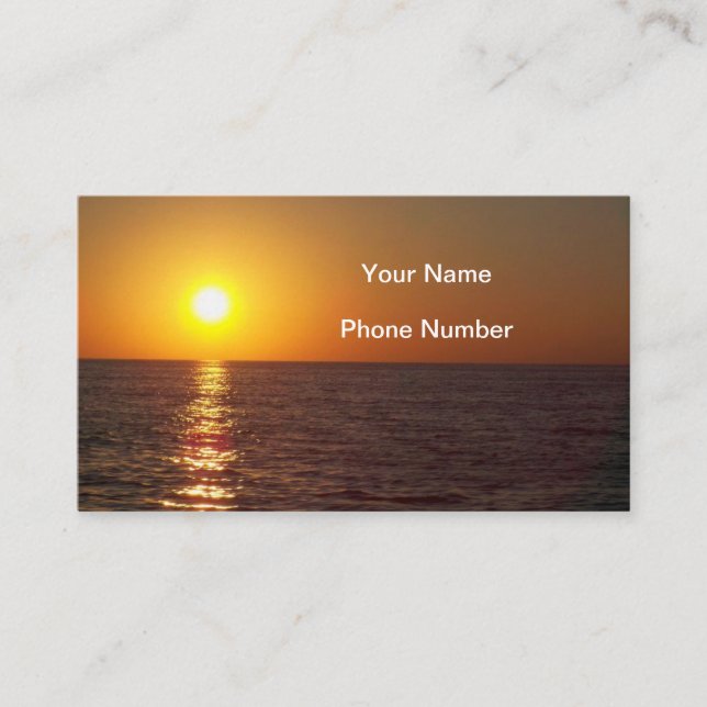 Sunrise Business Card (Front)