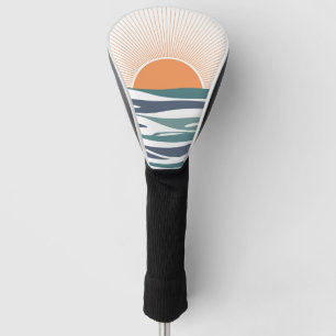 Sunrise by the sea golf head cover